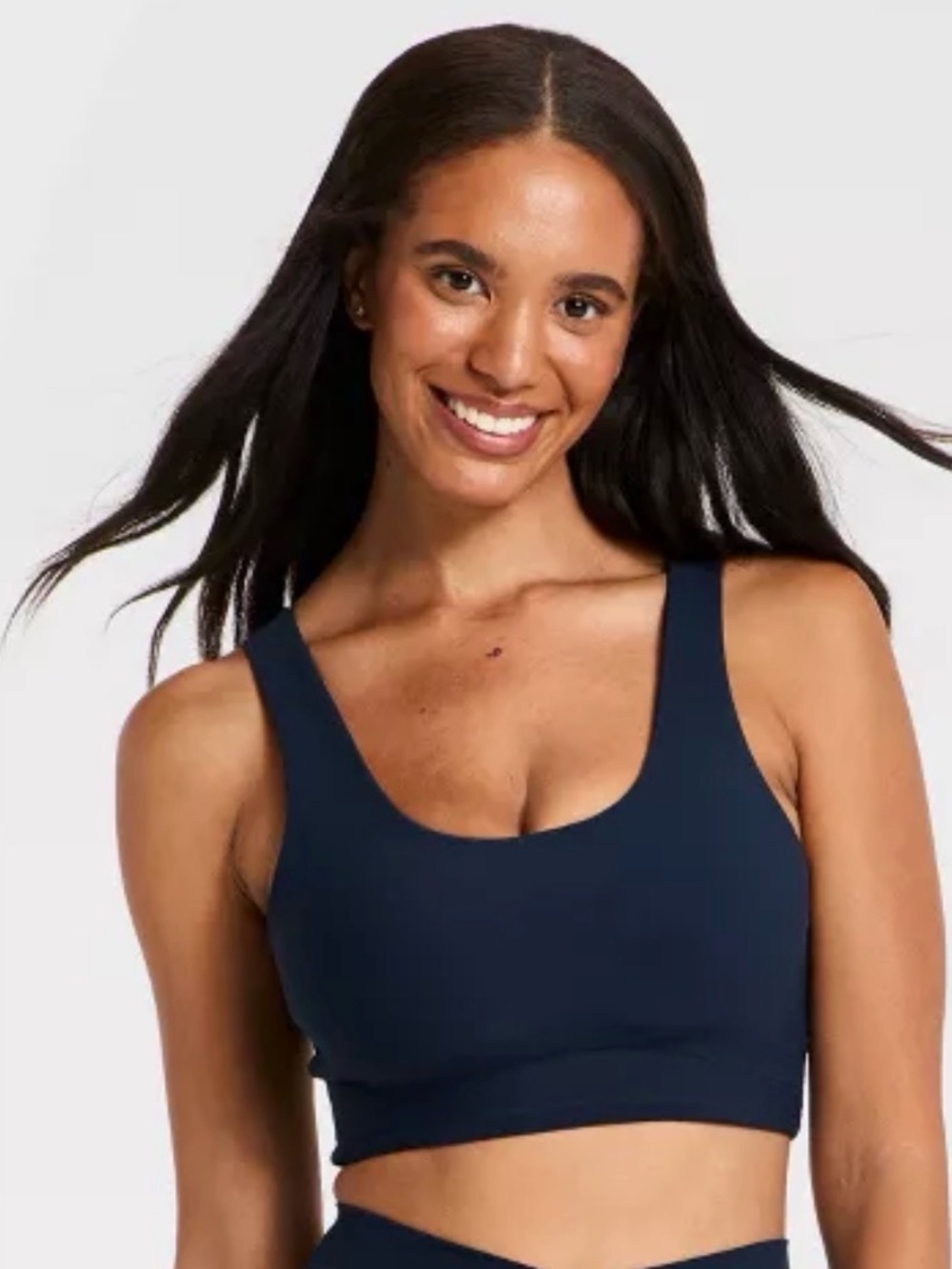All In Motion Everyday Soft Medium Support Longline Sports Bra Size Medium NWT